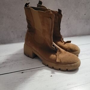 Gabor, Lion Boot, Carmel Suede, 9